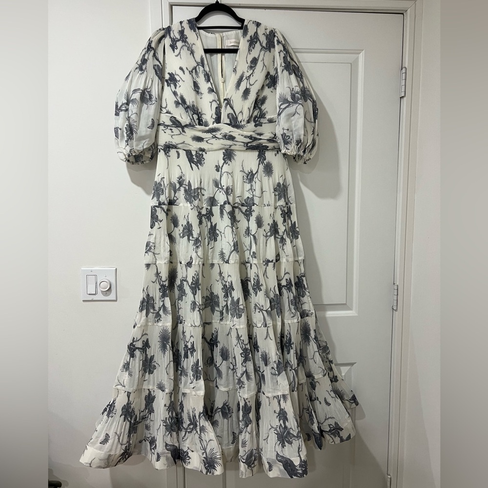 Zimmerman pleated midi dress US 12, AU size 4